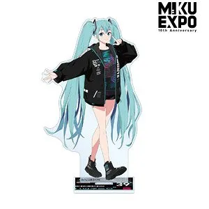 Hatsune Miku – Big Acrylic Stand – Miku EXPO 10th Anniversary Original Illustration Hatsune Miku Tech Fashion Ver. Art by Sohin