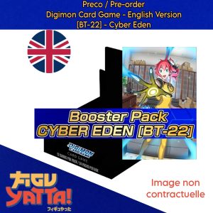 Digimon Card Game – Display 24 Boosters – BT22 Cyber Eden (English)