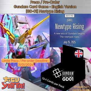 Gundam Card Game – Display 24 Boosters – GD01 Newtype Rising