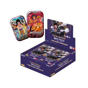 One Piece Card Game – Pack Tin Set Vol.1 FR (x2) + Boîte 24 Boosters (FR) OP10 Sang Royal
