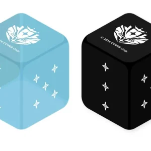 hololive Official Card Game – Set de 2 dés – Bleu clair & Noir hololive Official Card Game – Set de 2 dés – Bleu clair & Noir