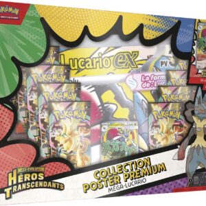Pokémon – Coffret Collection Poster Premium Méga-Lucario – ME 2.5 Héros Transcendants Pokémon – Coffret Collection Poster Premium Méga-Lucario – ME 2.5 Héros Transcendants