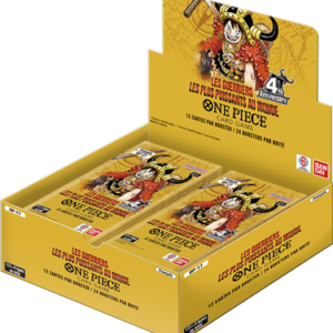 One Piece Card Game – Display Boîte 24 boosters OP17 : Les guerriers les plus puissants au monde (FR) One Piece Card Game – Display Boîte 24 boosters OP17 : Les guerriers les plus puissants au monde (FR)